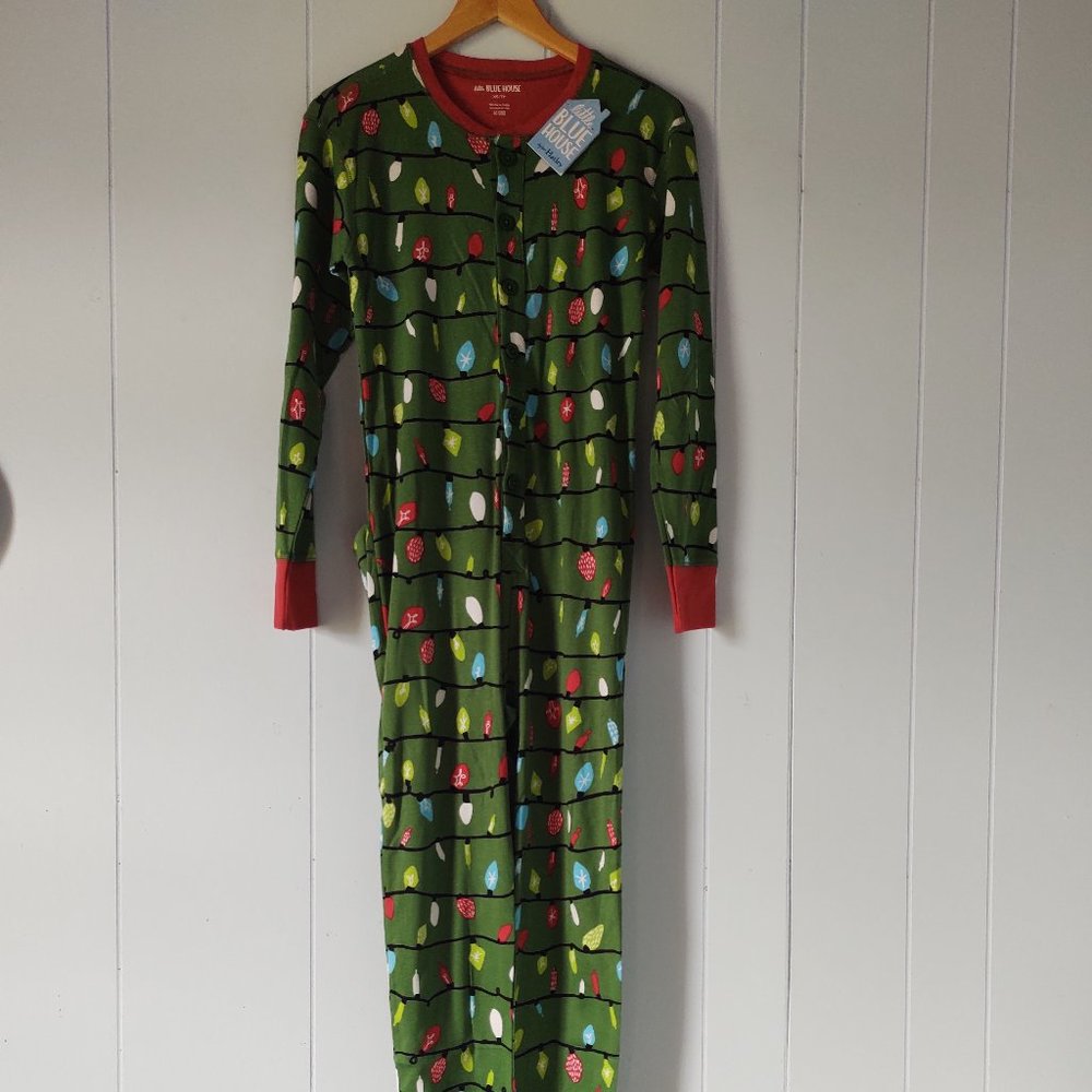 Little Blue House by Hatley 'Out Like a Light' Adult Footless Christmas Onesie